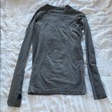 Lululemon Athletica Swiftly Tech Long Sleeve Heathered Black 4 Top Photo 0