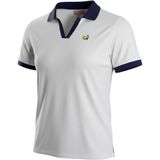 Masters Peter Millar Womens XL Golf Polo Shirt White Navy V-Neck BP19T195-001 Photo 0