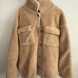 Forever 21 Tan Sherpa Teddy Jacket Large Photo 0