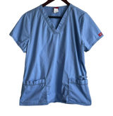 Dickies Women Scrub‎ Top S Blue Short Sleeve Medical Uniform Nurse Office Dental Photo 0