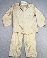 Vintage Christian Dior Pajama Set Women L Gold Luxury Old Money Loungewear Fair Photo 0