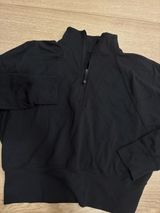 Lululemon Women’s Cropped Half Zip Pullover Black Size XS/S Photo 0