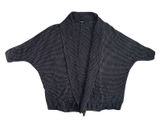 Express Wmn's BW Textured Knit Batwing Open Front Cardigan Shrug Sweater XS/S Photo 0