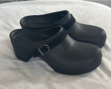 CROCS Black Slip-On Clog Mules with Buckle Strap Photo 0