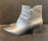 Cole Haan Black Leather Pointed Toe Block Heel Ankle Boots W14979 Size 8.5B Photo 0