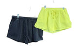 Womans (2) Sweat shorts Gray/Yellow Sz XL NWT Photo 0