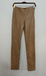 Zara NWOT Split Hem Skinny Faux Leather Pant A103 Photo 0