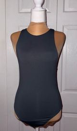 Aritzia Babaton 90s Contour Bodysuit‎ NWOT Medium Gray Photo 0