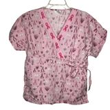 Gems Breast Cancer Scrub Shirt Photo 0