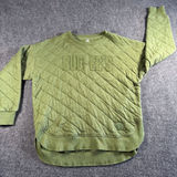Buc-ees Women's Quilted Green Long Sleeve Sweatshirt Size Large Photo 0