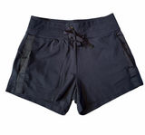 Athleta Metro Stash Athletic Shorts Black Women's Size S Mesh Detail Back Pocket Photo 0