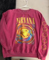 Pink Nirvana Oversized Crewneck Photo 0