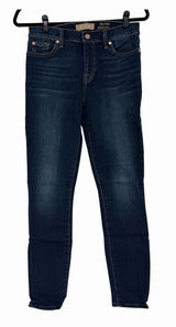 7 For All Mankind Ankle Skinny Stretch Denim Jeans Blue Button Zip Logo Bair 28 Photo 0