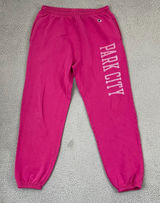 Park City Sweatpants Women L Pink Utah Ski Resort Lounge Champion Photo 0
