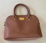 Michael Kors Dusty Rose Gold accents Leather Satchel Crossbody Bag Photo 0