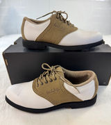 FootJoy Green-Joys Womens Golf Shoes 6.5‎ N White Tan Saddle Oxford 48802 Photo 0