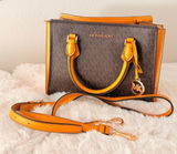 Michael Kors Leather Messenger‎ Crossbody Handbag EUC Photo 0