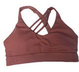 Buffbunny Sports Bra Crisscross Straps Size‎ S Small Mauve Workout Athletic Yoga Photo 0