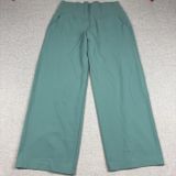 Athleta Venice Pants Womens XL Teal Green High Rise Wide Leg Stretch Pull On Photo 0