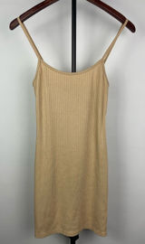 Urban‎ Outfitters Nude Tan Mia Ribbed Knit Bodycon Mini Dress Photo 0
