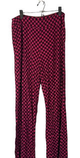 Soma Pink & Black Gingham Plaid Loungewear PJ Bottom Pants Women Sz L Photo 0