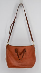 Madewell The Transport Satchel Bag Crossbody in English Saddle Leather Brown Photo 0