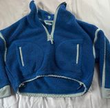Free People blue quart zip fleece  Photo 0