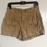 American Eagle Corduroy Shorts Women's Size 6 Highest Rise 90's Boyfriend Cargo Photo 0