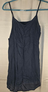 Farm Rio‎ Navy Arabesque Floral High Neck Mini Dress Slip XS - SLIP ONLY Photo 0