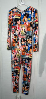 Vintage Harlem Bodycon Bodysuit Size Medium EUC Photo 0
