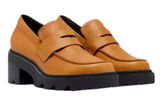 SOREL Joan Now City Loafer Chunky Platform Canyon Gold Black 7 Photo 0
