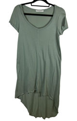 Project Social T‎ Womens Sage Green High Low Scoop Neck T-Shirt Dress Size Small Photo 0