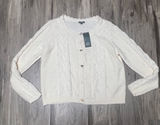 NWT Wild Fable Cream Heart Button Cable Knit Cardigan Size XL Photo 0