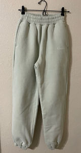 Comfrt Signature Pastel Sweatpants Size XS Green Tea Fleece Lined Light Green Photo 0