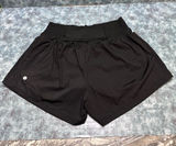 HALARA SoftlyZero Airy Black Athletic Shorts with Hidden Pocket and High Waist Photo 0