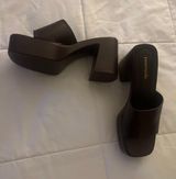 open toed brown Heels Size 10 Photo 0