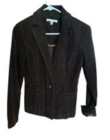 NWOT! CAbi Dark Brown Corduroy Blazer Photo 0