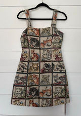 Cider Women’s Small Patchwork Cat Dress Mini Crazy Cat Lady New Photo 0