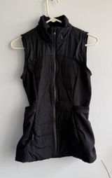 Lululemon Run For Cold Vest Black Quilted Insulated‎ Running Full Zip Women 4 Photo 0
