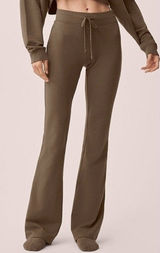 Alo Sway Bootcut Sweatpants Olive Tree High-Rise Waist Army Brown Flare Sweats M Photo 0