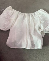 White old navy flowy top Photo 0