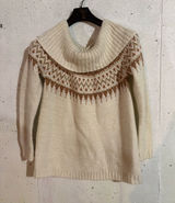 Maurices Fair Isle Marilyn Neck Pullover Sweater | Size: Large Photo 0