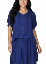 Women's Blue and Navy two piece set Size M Photo 0