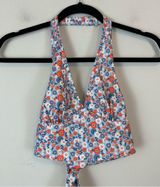 Altar'd State | Colorful Ditsy Floral Tie Back Cropped Halter Top Size XS Photo 0