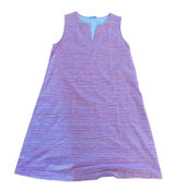 J.McLaughlin Sleeveless Pink‎ Stripe Shift Dress Size M Coastal Chic Resort Wear Photo 0