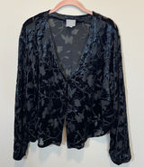 Rabbit Rabbit Designs Vintage Black Burnout Velvet Floral Jacket 20 Whimsigoth Photo 0