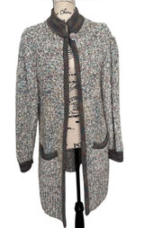 Vintage boho long sweater cardigan made in Taiwan Photo 0