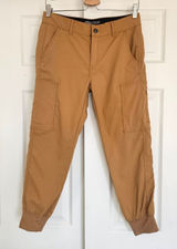 Prana Halle Jogger Pants Womens 4 Dark Ochre Tan‎ Cargo Hiking Climbing Photo 0