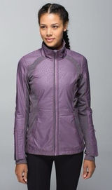 Lululemon Rebel Runner Zip Up Jacket size 2 Petal Camo Embossed Purple Fog Photo 0