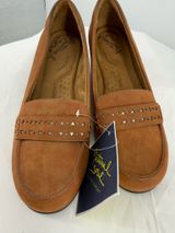 Natural Soul by Naturalizer Women Loafers Tan Suede Comfort Slip On Shoes 7.5W Photo 0